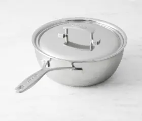48824-4852 Demeyere Industry 5-ply 3.5 Quart Conic Saut Pan Stainless Steel
