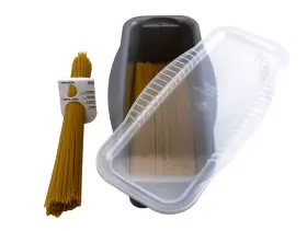 Ay-4.6-4.7x211.170-jhby316252 Dependable Industries Inc. Essentials Microwave Pasta Cooker With Built-in Portion Tool Bpa-free Non-stick Quick