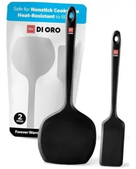 Dol-sss-128 Di Oro Silicone Turner Spatula Set - Kitchen Spatulas For Forma 2-piece Dol-sss-128 Di Oro Silicone Turner Spatula Set - Kitchen Spatulas For Forma 2-piece