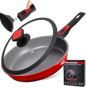 Sklt-rl-dh12 Diig Nonstick Frying Pan Skillet With Silicone Lid 11.5 Inch Oven Safe Chef For C