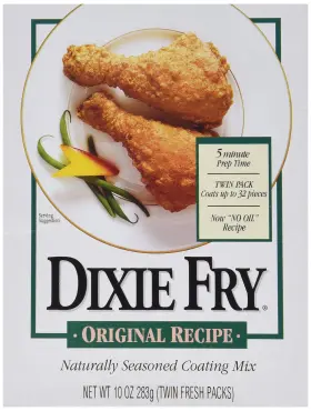 Dixie Fry 070651002005 Original Recipe Seasoned Coating Mix 10 Ounce Pack Of 1 White