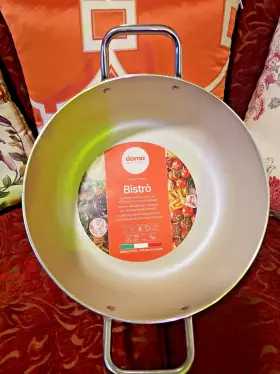 Bistro13 Domo Enjoy Cooking 753232 Italy Inch 5.5 Deep Sauce Pan With Glass Lid Made In Bistro13 Domo Enjoy Cooking 753232 Italy Inch 5.5 Deep Sauce Pan With Glass Lid Made In