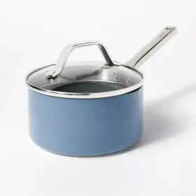 Dreamedge Shop 162510482001 1.5 Quart Nonstick Ceramic Coated Aluminum Sauce Pan Blue- Figmint