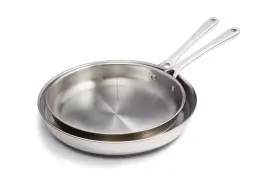 Dreamedge Shop 284346209147 The Cellar Stainless Steel 10 Inch And 12 Open Fry Pan Set Of 2