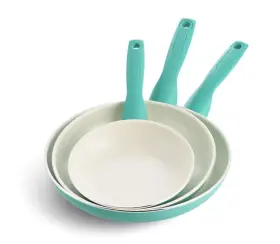 Dreamedge Shop 565648241999 Greenpan Rio Healthy Ceramic 7 Inch 9.5 And 11 Nonstick Frying Pan Skillet Set