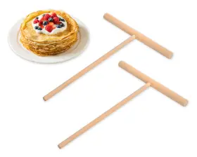 Css2022 Ds. Distinctive Style Crepe Spreader 2 Pieces 6.1 In X 4.7 Natural Wooden T