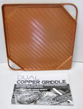 02576 Dual Copper Griddle - Reversible Non-stick Ceramic Infused