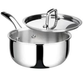 Duxtop 689466313642 Whole-clad Tri-ply Stainless Steel Saucepan With Lid 3 Quart Kitchen Induct