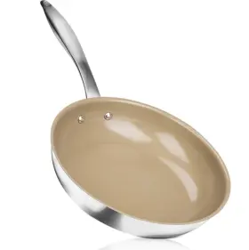 Duxtop 769134700223 Ceramic Non-stick Frying Pan Stainless Steel Induction 9.5-inch