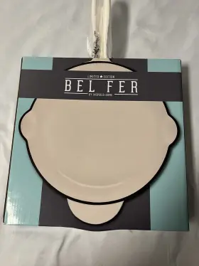 Hxff28h01 Dwellsix Bel Fer Blue Enameled Cast Iron Frying Pan 10.5 Inch White Gold New