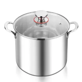 2qwnm12qt E-far 12-quart Stock Pot 18/10 Stainless Steel Stockpot With Lid For Cooking Simme