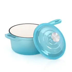 E-far B0fdqqvwh4 E-far Enameled Cast Iron Sauce Pan Lid 1 Quart Dutch Oven Saucepan Mini