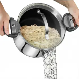6611 E. Mishan & Sons Gotham Steel 5 Quart Stainless Stock Pot Multipurpose Pasta With Strainer