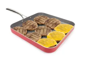 Ezc-3150c Eazy Mealz Square Non Stick Grill Pan For Stove Light Weight Perfect Marks
