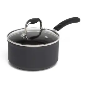 Ecolution 735533173654 Symphony Saucepan With Glass Lid 1.5 Quart Slate Gray