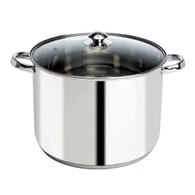 Ecolution 741393424522 Stainless Steel Stock Pot With Encapsulated Bottom Matching Tempered Glass St