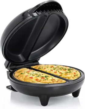 Eom205 Elite Gourmet Omelet And Frittata Maker 2 Individual 6.5 Inch Eggs