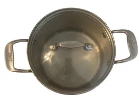 5237 Emeril Lagasse 3 Quart Pot With Lid Double Handle Stainless Steel Cookware