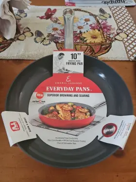 Emeril Lagasse 752356838409 Everyday Pans 10 Inch Fry Pan Ceramic Round Nonstick Coating Skillet