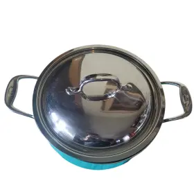 Tqqq02 Emeril Lagasse 6 Quart Stainless Steel Copper Pot With Lid Double Handle Cooking