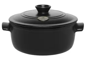 344525 Emile Henry Round Flame-top Stewpot 2.6q Red