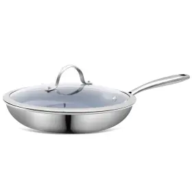 B0f43qdf9y Ephaclad Stainless Steel Non Stick Frying Pan 10 Inch Healthy Toxic Ceramic Coating C