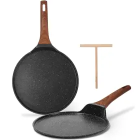 B0bfwbggdy Eslite Life Nonstick Crepe Pan Set 9.5 Inch And 11 Granite Coating Skillet Cookware