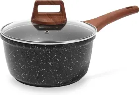 B0d2dnjjcl Eslite Life Nonstick Sauce Pan With Lid 1.5 Quart Small Soup Pot