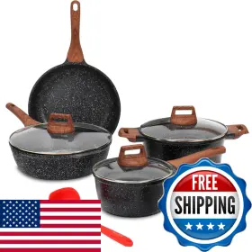 B0fdfm6wxv Eslite Life Nonstick Cookware Sets 9 Pcs Granite Coating Pots And Pans Set