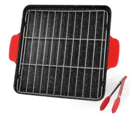 Y-fkps30 Eslite Life Nonstick Flat Griddle Plate 12ftft Square Grill Pan