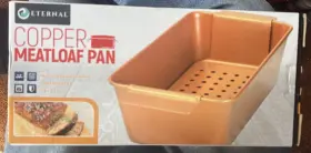 Eternal 750253938727 Copper Meatloaf Pan 12x5.75x3 With Non Stick Removable Tray
