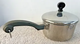 Farberware 010563089169 1 Quart Sauce Pan Pot With Lid 18/10 Stainless Steel Vintage