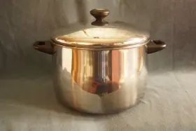 1078s Farberware 10 Quart Sauce Pan Stock Pot With Lid 18/10 Stainless Steel Inulated Handles