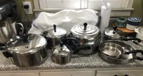 1507 Farberware 1507/14l Stainless Steel 7-piece Pan Set Saucepan Frying Lids Mpn 1507/