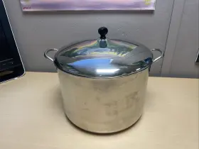 Pat.3.173.202 Farberware .3.173.202 16 Quart Stock Pot Stainless Steel Aluminum Clad With Lid Usa