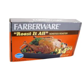Farberware 631899201324 Faberware Dupont Silverstone Roast It All Non Stick Roaster Nos
