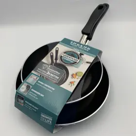 Farberware 631899223302 Pans Cookstart Aluminum Diamondmax Nonstick 2-pc. 8.25 And 10 Inch