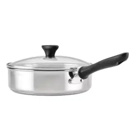 Farberware 631899701442 Reliance 3 Quart Stainless Steel Covered Saute Pan