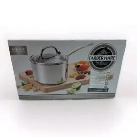 70786 Farberware Millennium 3 Quart Stainless Steel Covered Saucepan Life Warranty
