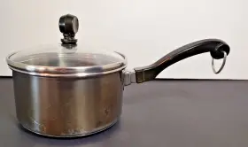 Q16c Farberware Durable Stainless Steel Impact Bonded Even Heat Glass Lid 1qt