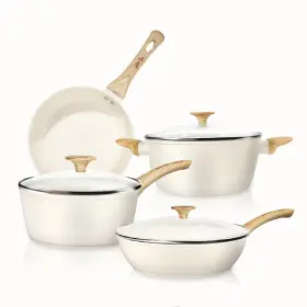 Bkc4001 Felamp Healthy Ceramic Nonstick Cookware Set 7piece Pfoa/pfos/toxinfree Pots And Pans Bkc4001 Felamp Healthy Ceramic Nonstick Cookware Set 7piece Pfoa/pfos/toxinfree Pots And Pans