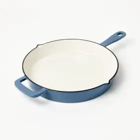 87713583 Figmint 12 Inch Enamel Skillet Blue -