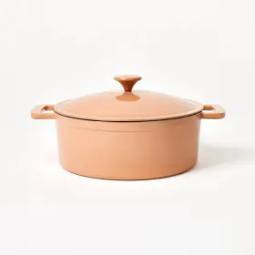87713593 Figmint 5.5 Quart Enamel Dutch Oven Terracotta Orange -