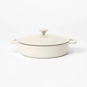 90011794 Figmint 3.5 Quart Enamel Braiser Cream -