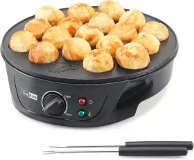 Tm001 Finemade Takoyaki Maker Pan With Temperature Control Tools And Recipes Make 18 Black