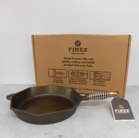 S12-10001 Finex Seasoned Cast Iron 12 Inch Skillet - New