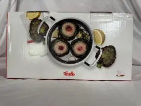 Fissler 009209398624 Pure Collection Stainless Steel 4.1 Quart Rondeau With Metal Lid