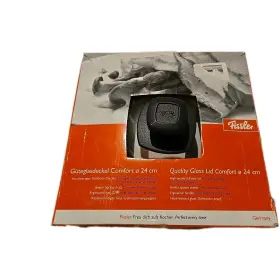 Fissler Gmbh 009209347776 Hamburg Glass Lid Cover For Cooking Pot With 24 Cm