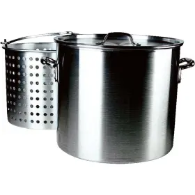 Wg-rpb1060 Fleur De Lis 60 Quart Aluminum Stockpot With 40 Strainer Basket