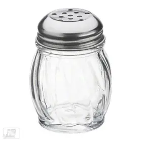 Food Service Warehouse 708879019467 Royal Industries Swirl Shaker Plastic Base And Stainless Steel Perforated Lid 6